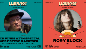 A split image with Rick Fines on the left and Rory Block on the right.