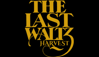 The words, 'The Last Waltz Harvest' in gold lettering over a black background.