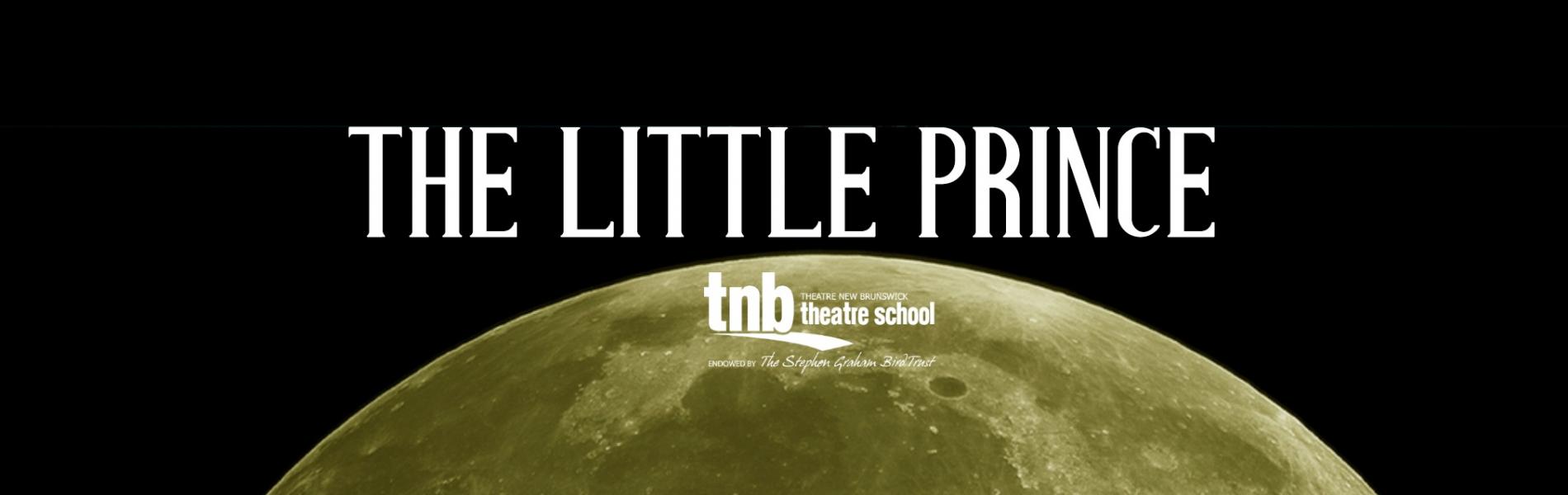 The top half of a planet with the words "THE LITTLE PRINCE" on it. 