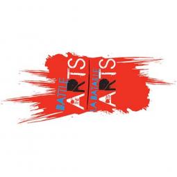 A red sideways logo that says Battler of the Arts